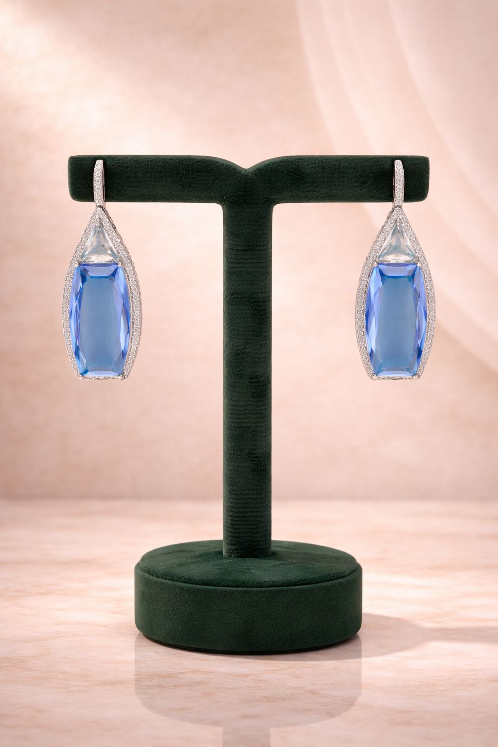 Premium TOJ Everyday - Sky Blue Bella Statement Women's Party Earrings