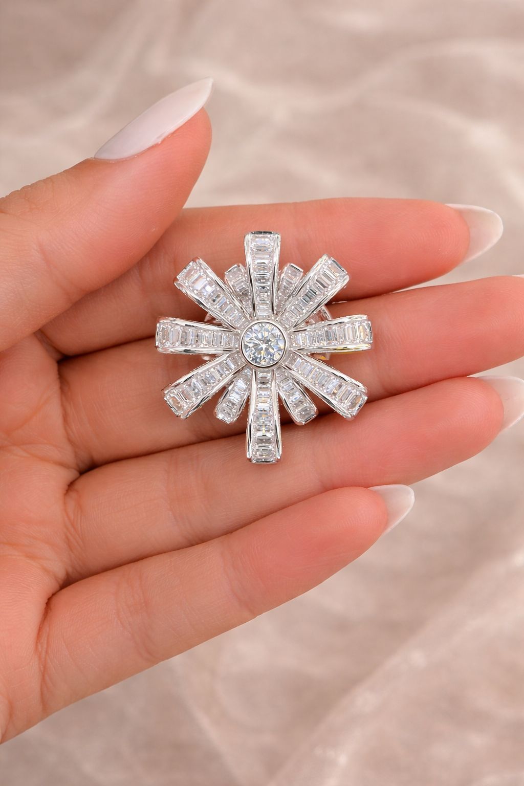 Premium TOJ Everyday - Baguette Diamond Setting Cocktail Statement Party Stud Earrings for Women