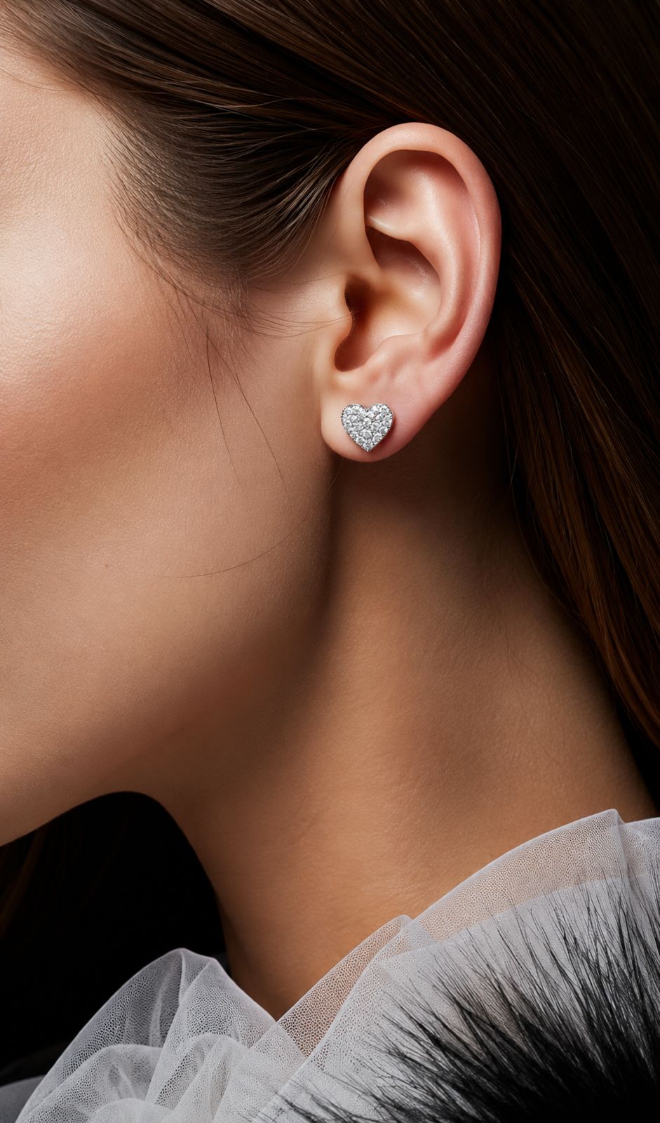 Combo of 4 925 Silver Pairs - Mini Heart, Trio Of Rounds and Micro Setting Round Studs