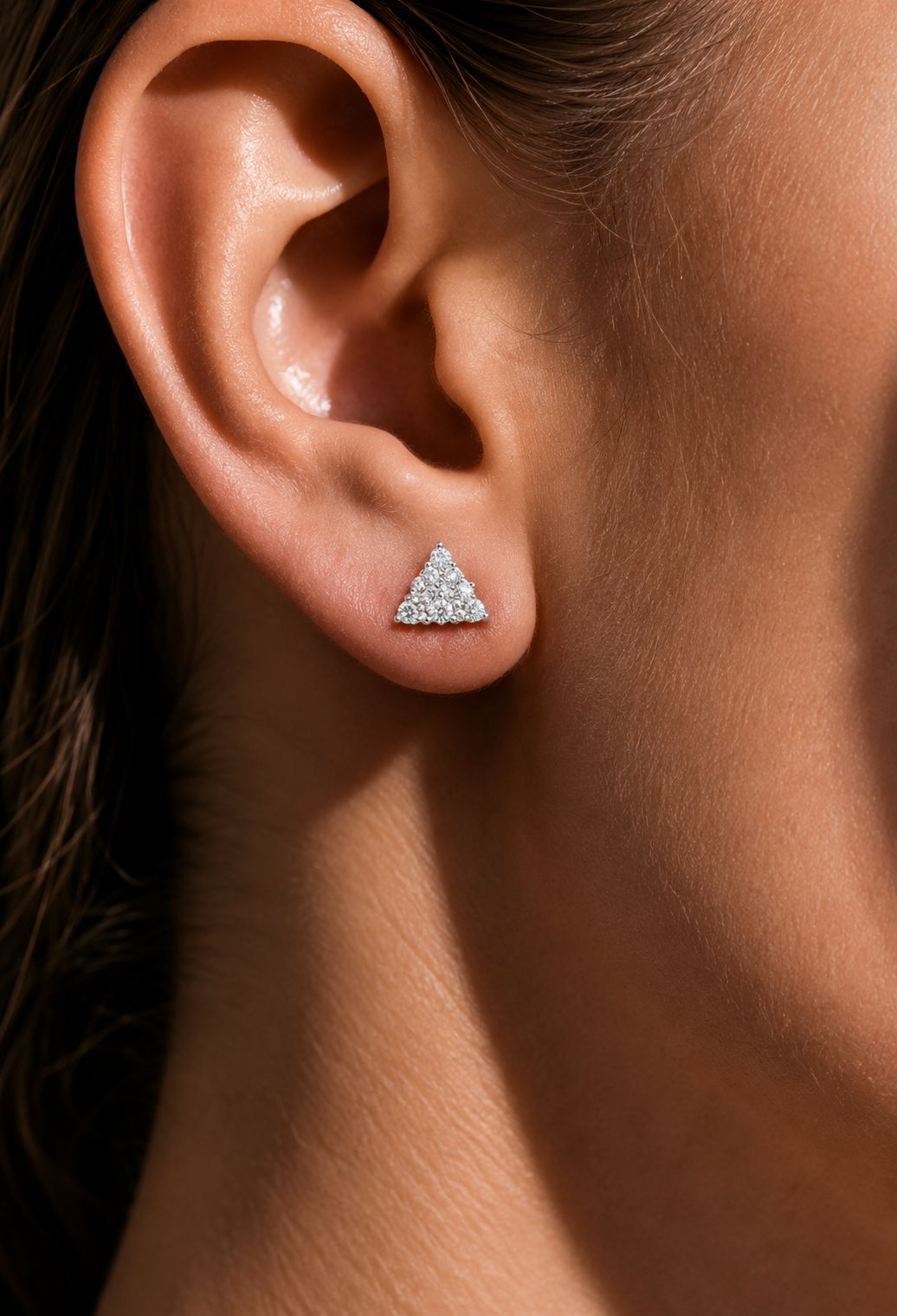 Combo of 4 925 Silver Pairs - Mini Heart, Trio Of Rounds and Micro Setting Round Studs