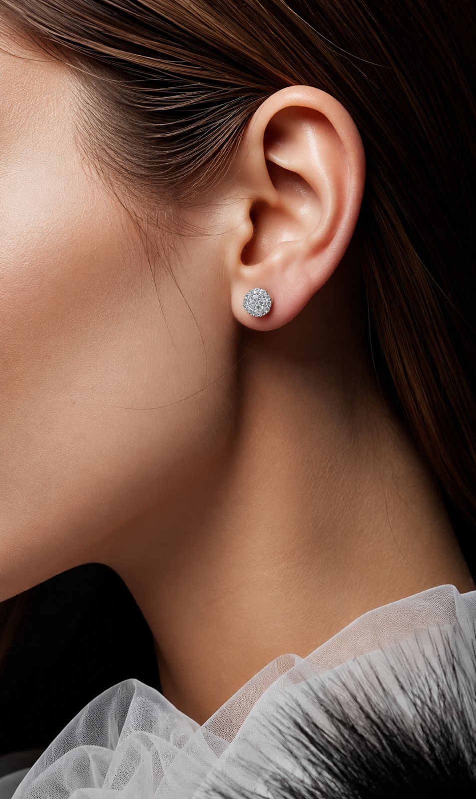 Combo of 4 925 Silver Pairs - Mini Heart, Trio Of Rounds and Micro Setting Round Studs