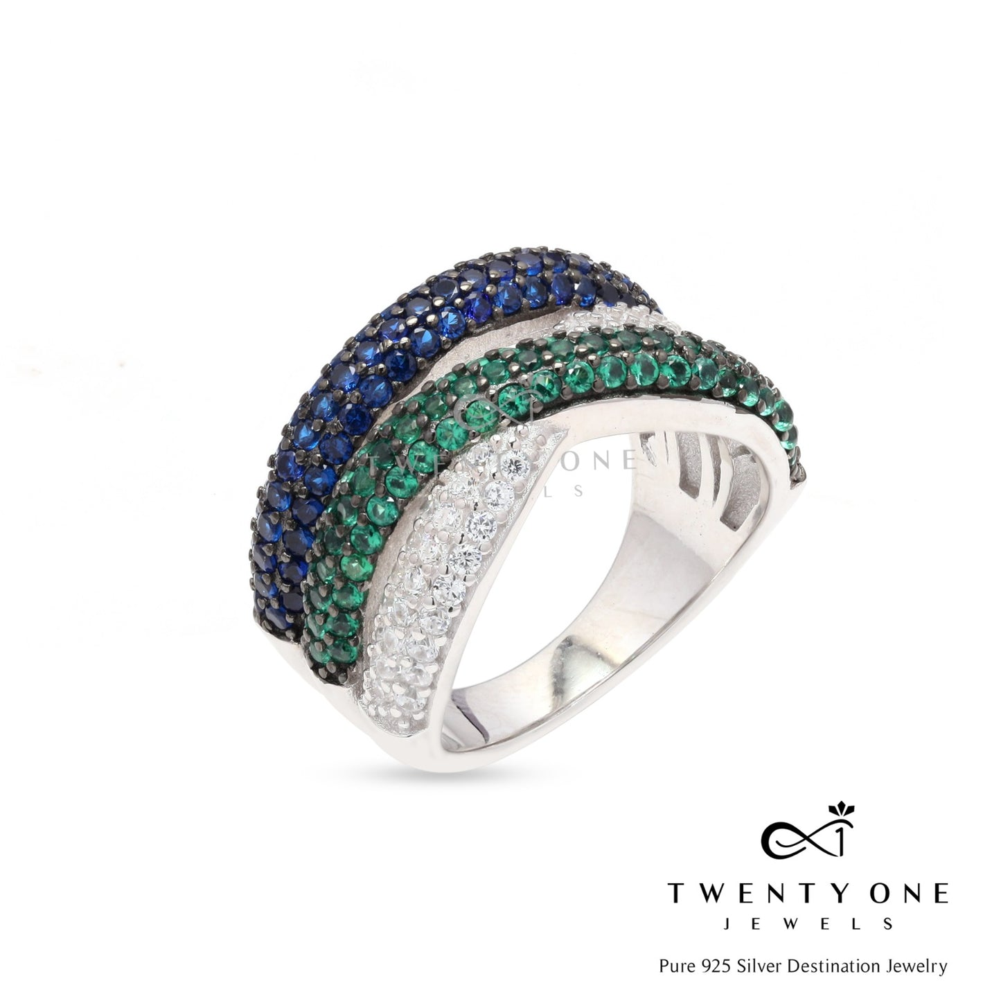 Premium Ara Micro Setting Ring on Pure 925 Silver