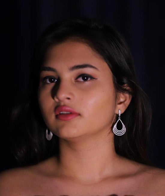 Layered Silver ZIA Earrings