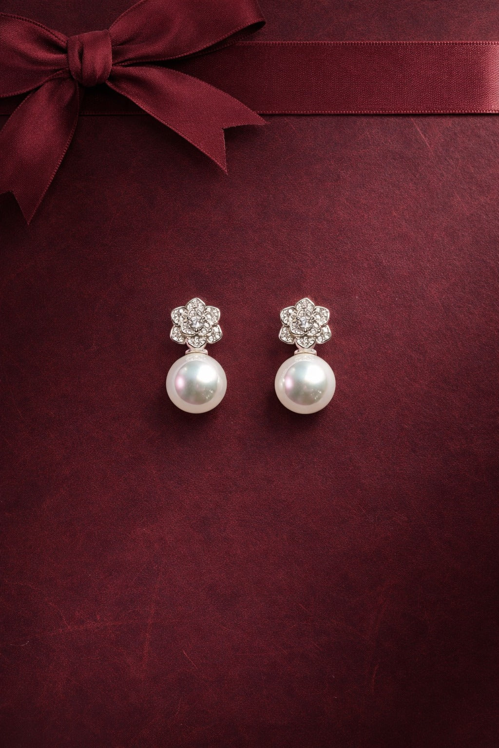 Kylie Fresh Water Pearl Studs on Pure 925 Silver