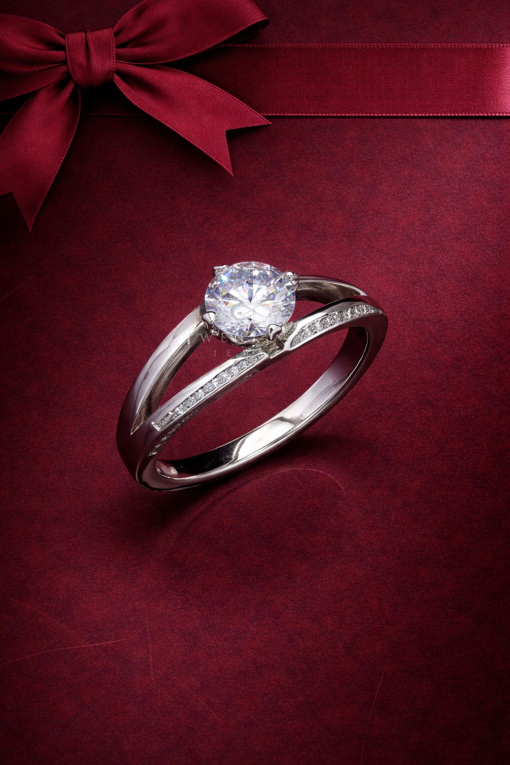 1 Carat Centre Diamond Solitaire Fiona Ring on Pure 925 Silver