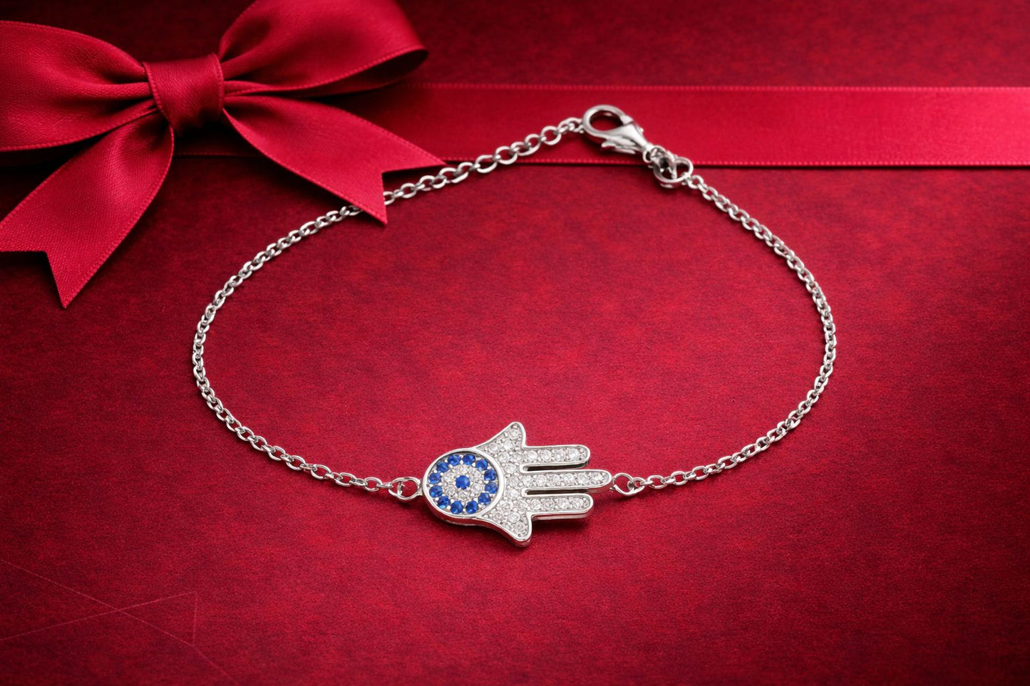 Hamza Bracelet on Pure 925 Silver