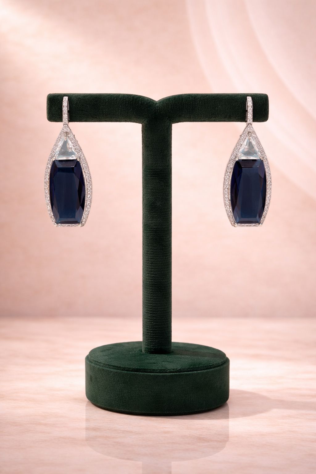 Premium TOJ Everyday - Blue Bella Statement Women's Party Earrings