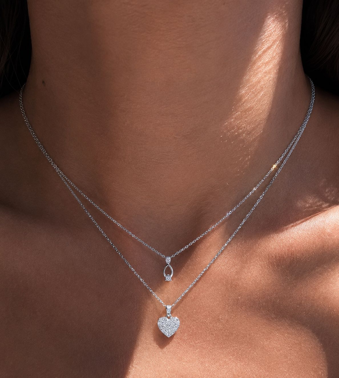 The Heart and Ring Proposal Necklace On Pure 925 Silver