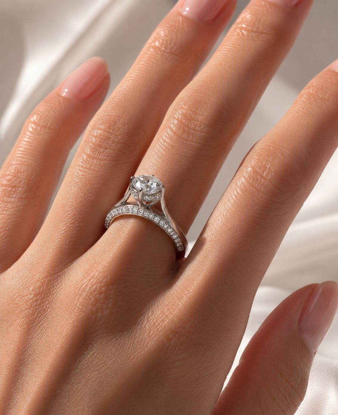 The 2 Carat Royal Clara Solitaire Ring on 925 Silver