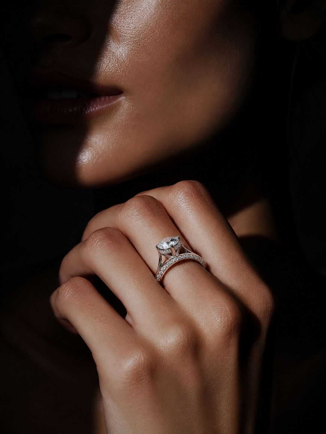 The 2 Carat Royal Clara Solitaire Ring on 925 Silver
