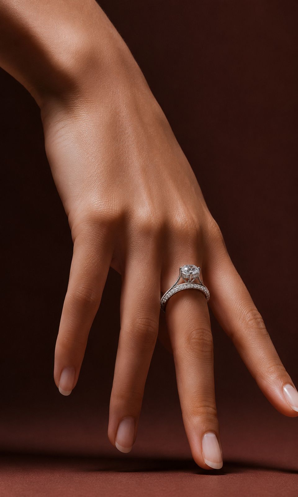 The 2 Carat Royal Clara Solitaire Ring on 925 Silver
