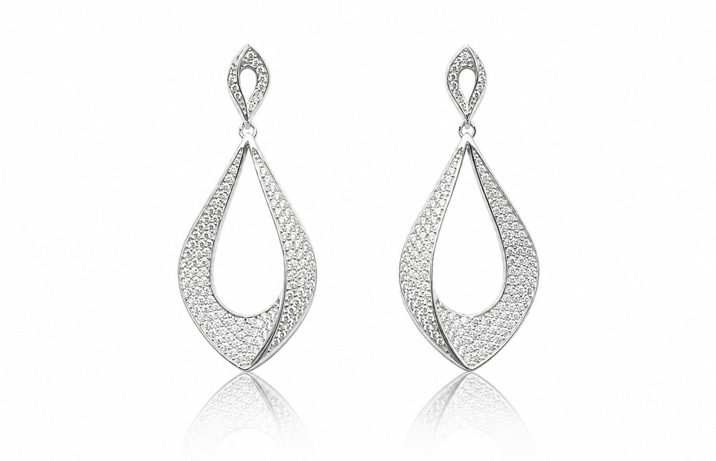 Havana Long Earrings on Pure 925 Silver