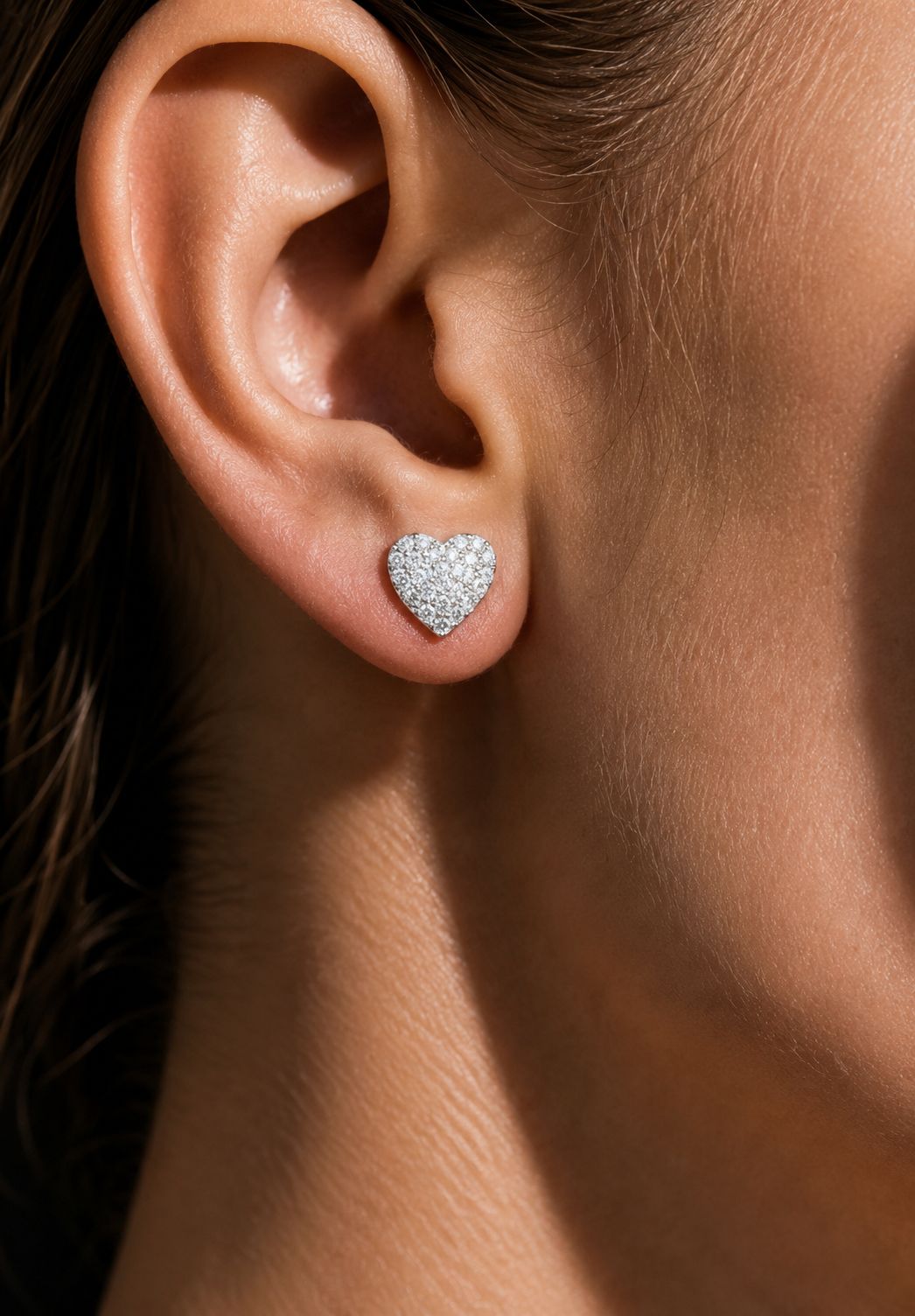 Pure 925 Silver Kids Mini Heart Studs