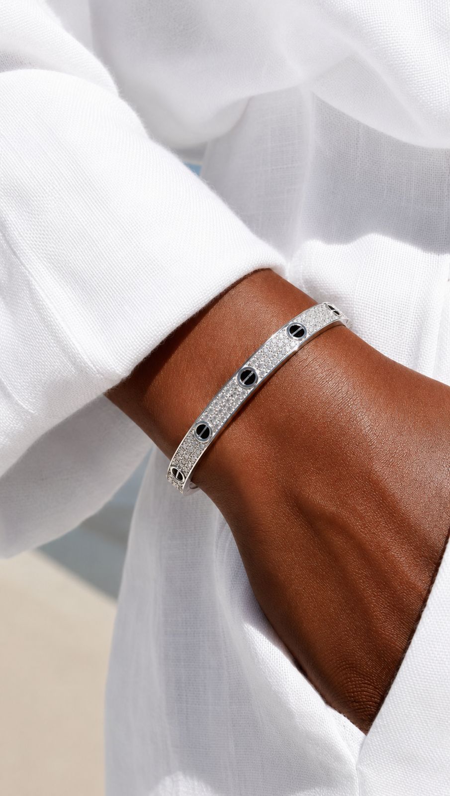 Ultra Premium Luxury Brand Inspired Openable Florencei Bracelet on Pure 925 Silver