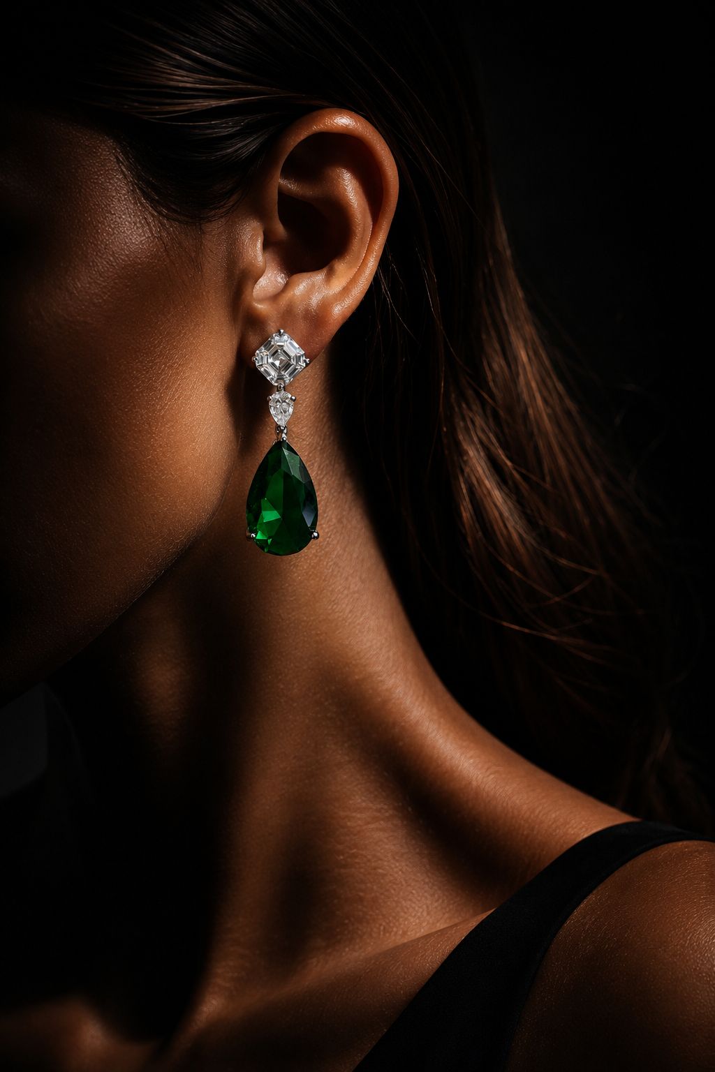 TOJ Everyday - Amelia Diamond And Coloured Drop Long Necklace Set
