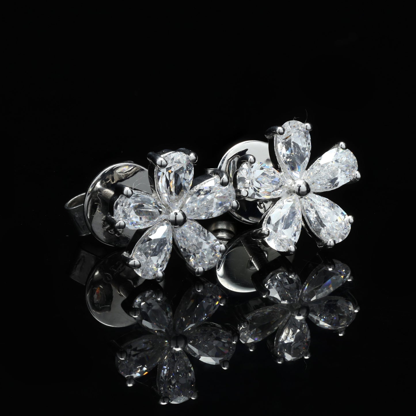 Premium Range Floral ALIZEH Studs with Screw Backs