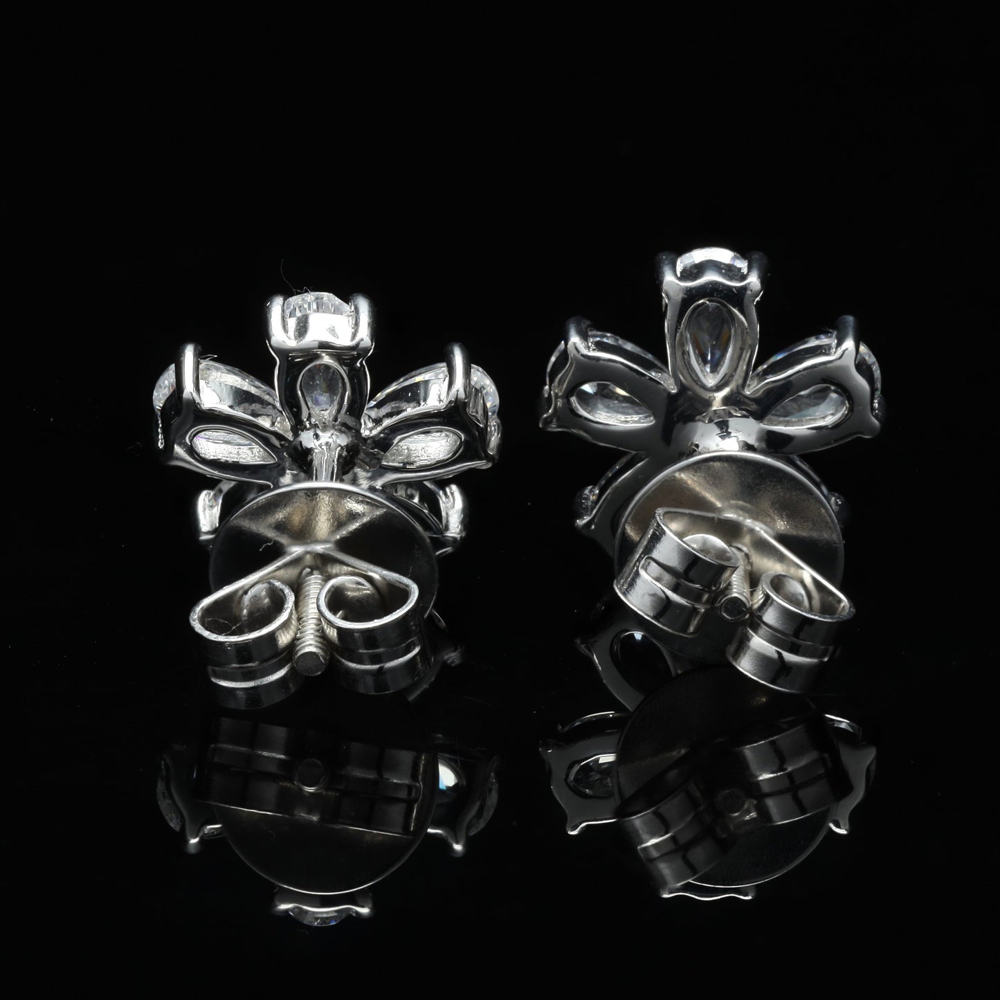 Premium Range Floral ALIZEH Studs with Screw Backs
