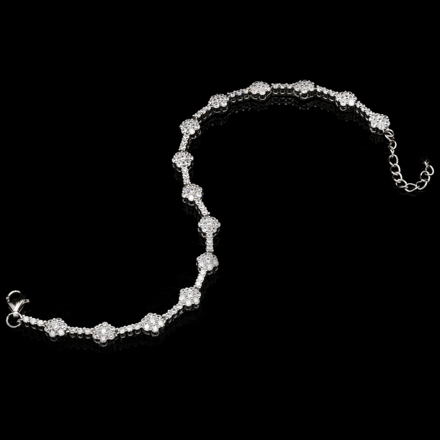 925 Silver Roxanne Bracelet with American Diamonds