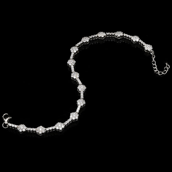 925 Silver Roxanne Bracelet with American Diamonds
