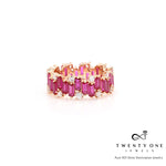 Ruby Rose Gold Ring