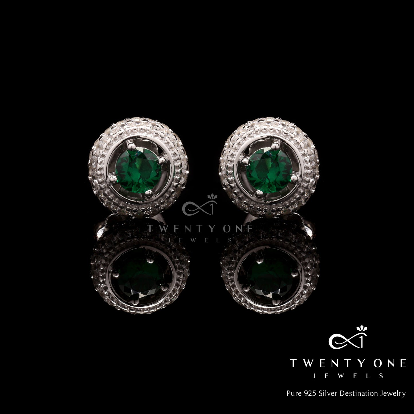 Emerald Studs