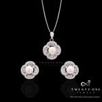 Roma Fresh Water Pearl Pendant Set on 925 Silver