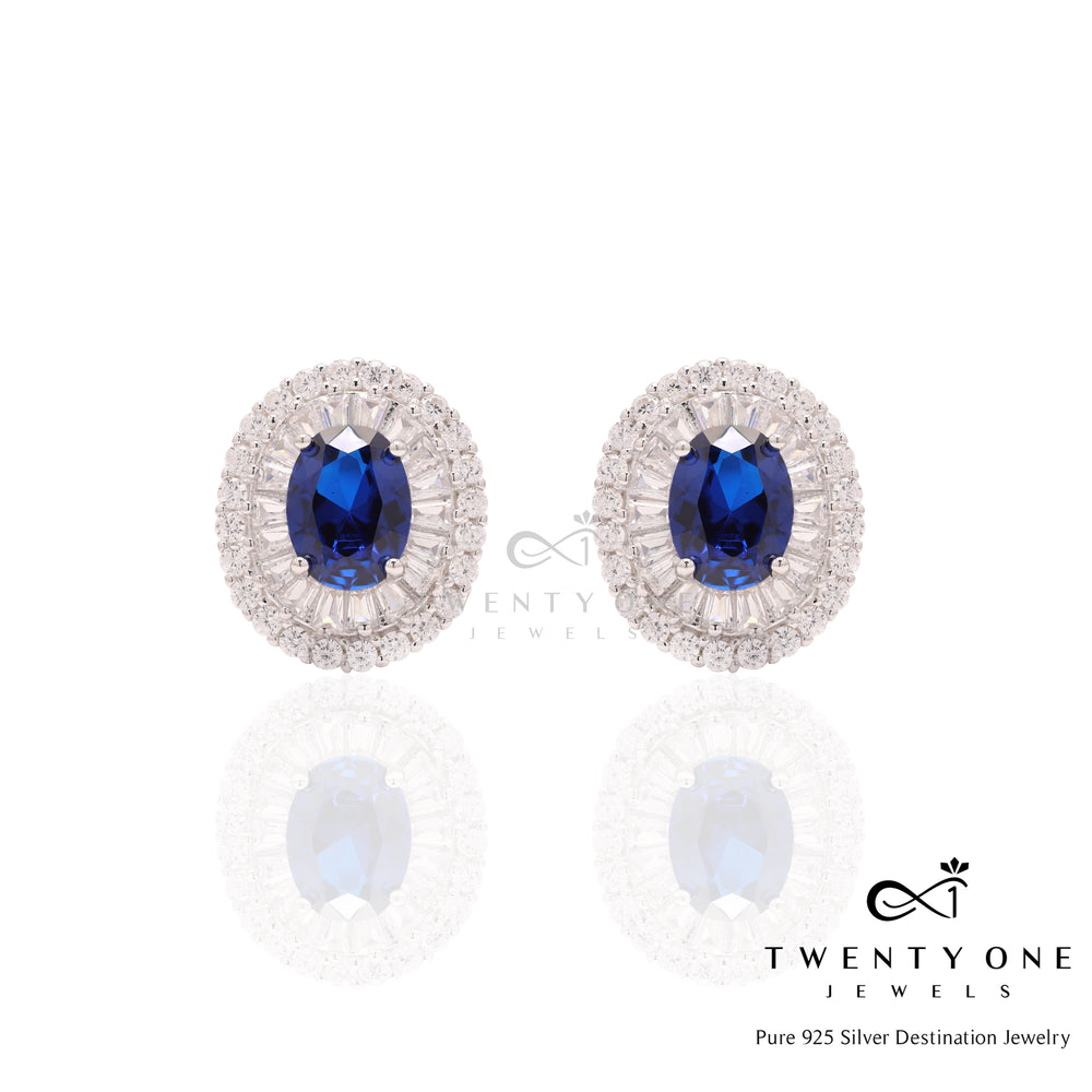 Blue Sapphire Studs