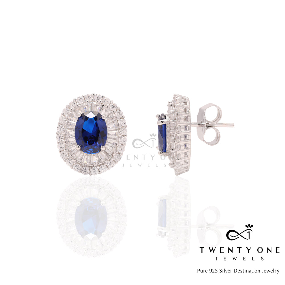 Blue Sapphire Studs