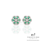 Floral Jessy Pure 925 Silver Studs