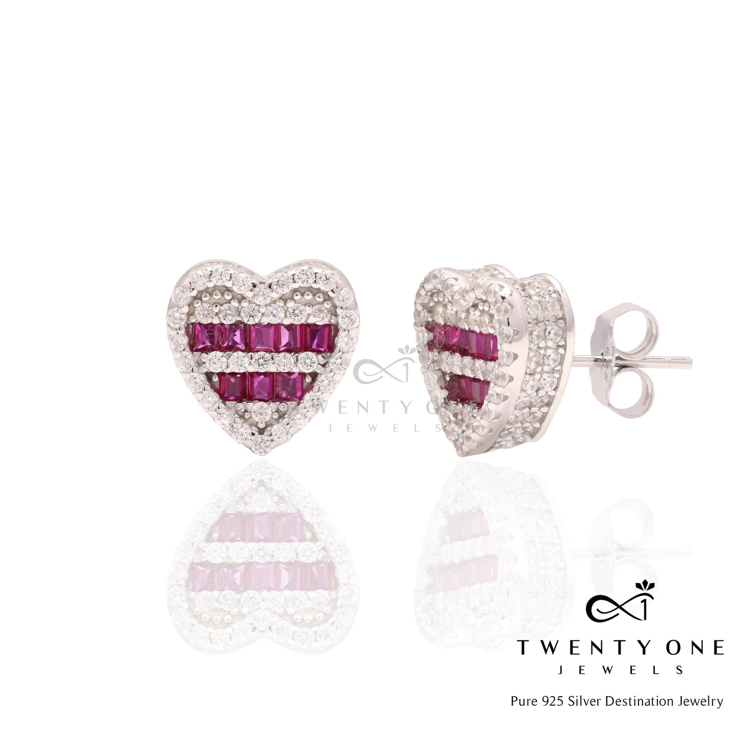 Heart Studs