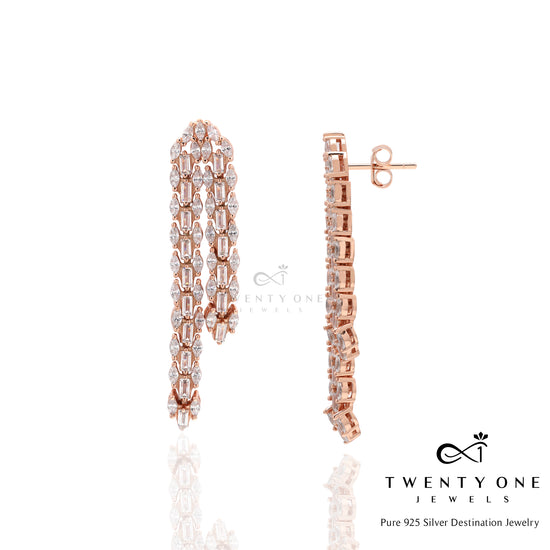 Rose Gold Danglers