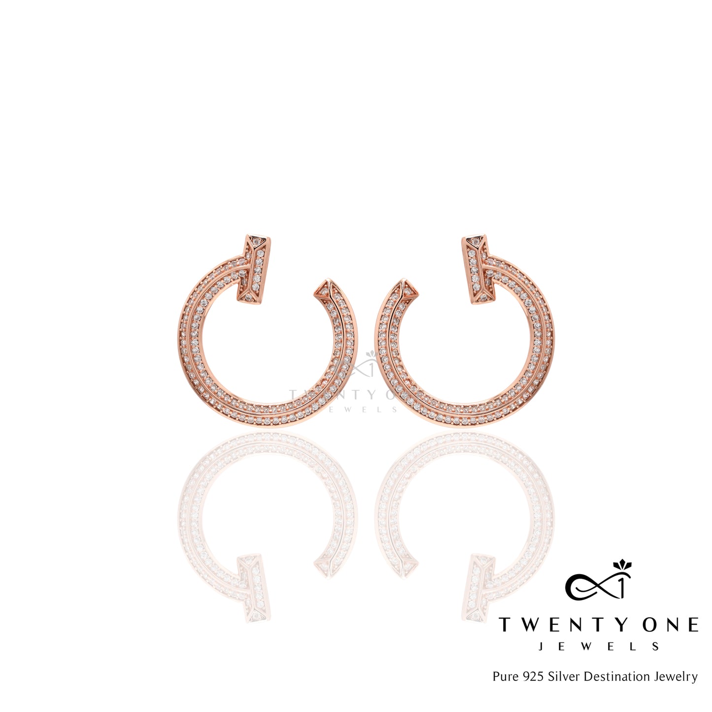 Rose Gold Hoops 