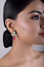Ramyasi Polki Earrings - Pure 925 Silver