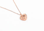 Rose Gold Heart Pendant with Chain