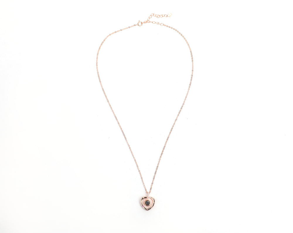 Rose Gold Pendant with Chain