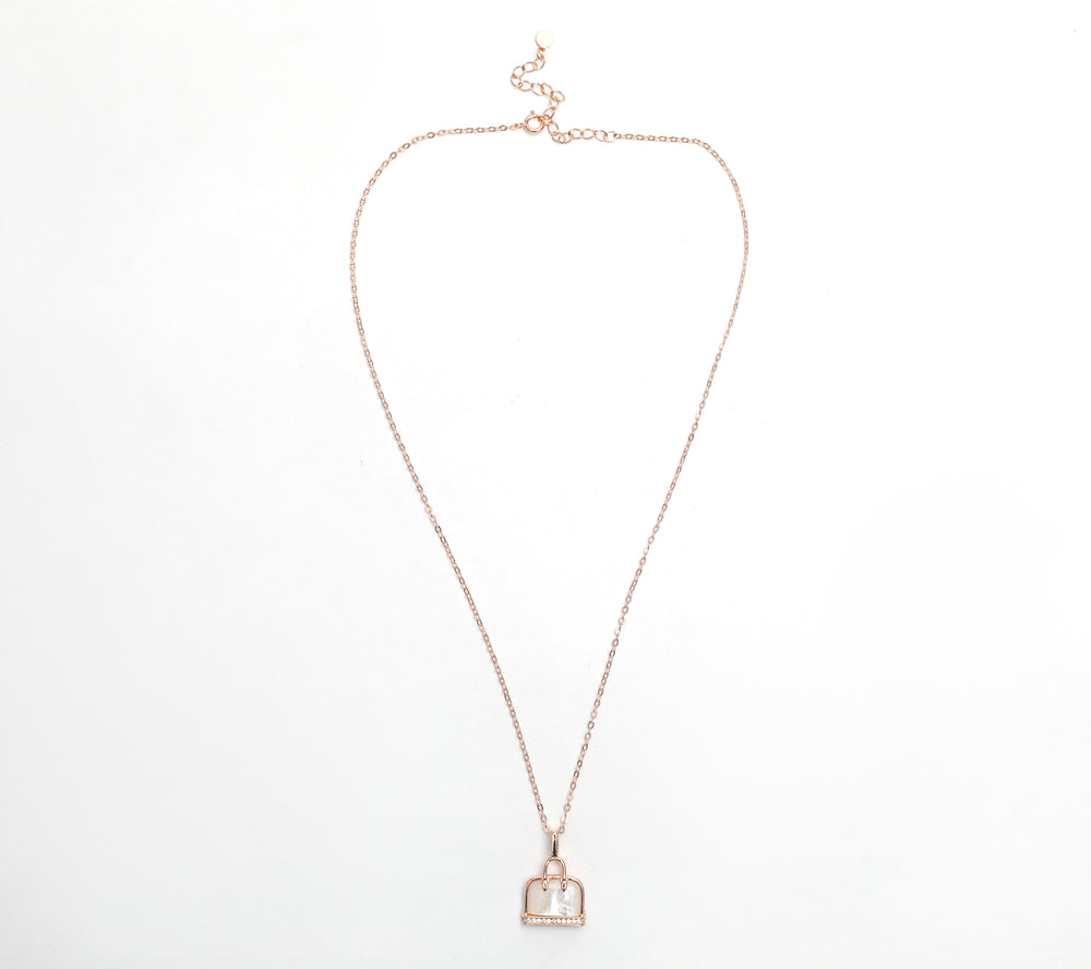 Rose Gold Pendant with Chain