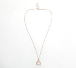 Rose Gold Pendant with Chain