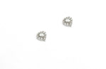 Sara Petite Diamonds Studs on 925 Silver