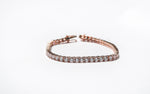 Alica Single Line 18 Cent Solitaire Bracelet on Pure 925 Silver