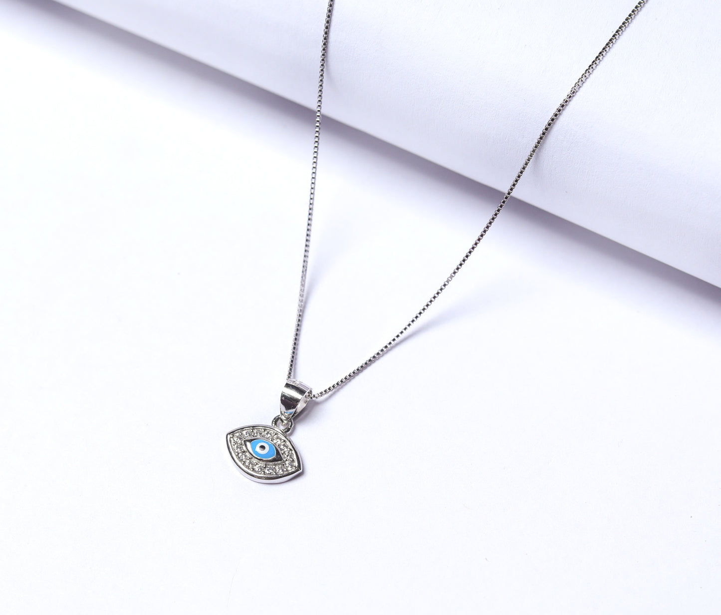 Kids Evil Eye Pendant with Chain