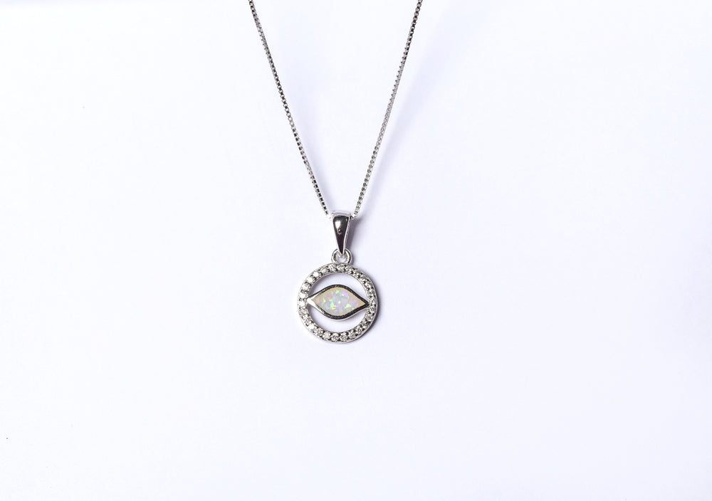 Kids Wave Pure 925 Silver Pendant with Chain.