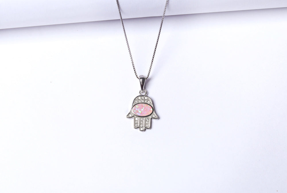 Kids Hamza Silver Pendant
