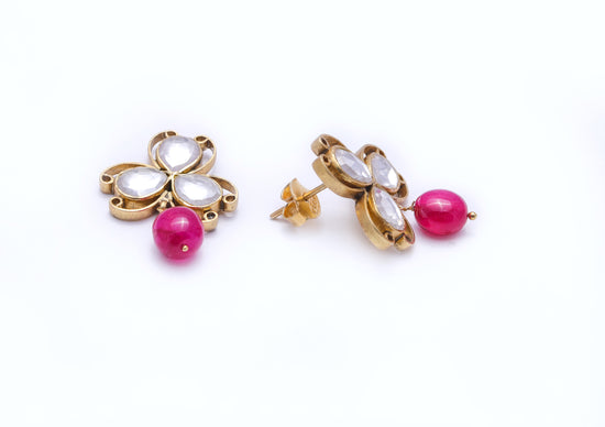 Ramyasi Polki Earrings - Pure 925 Silver