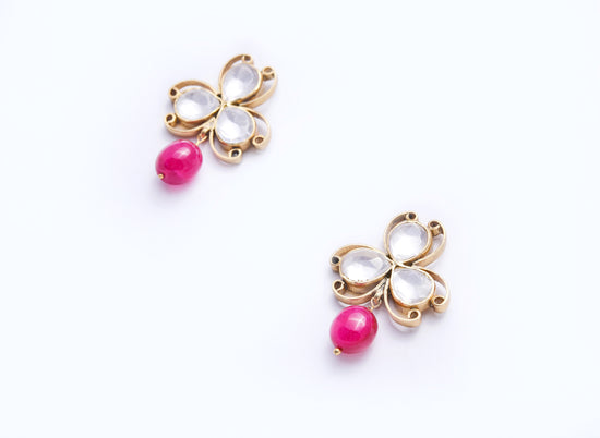 Ramyasi Polki Earrings - Pure 925 Silver