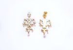 Meeraki Polki Earrings Pure 925 Silver