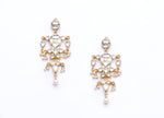 Meeraki Polki Earrings Pure 925 Silver