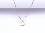 5 Petal Yellow Gold Finish Pendant with Chain