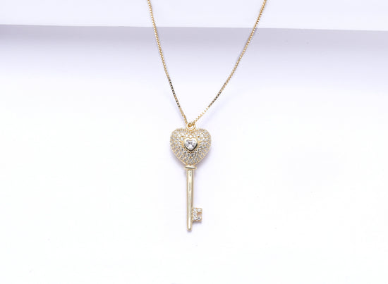 Gold Finish Pendant with Chain
