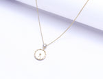 Gold Finish Pendant with Chain