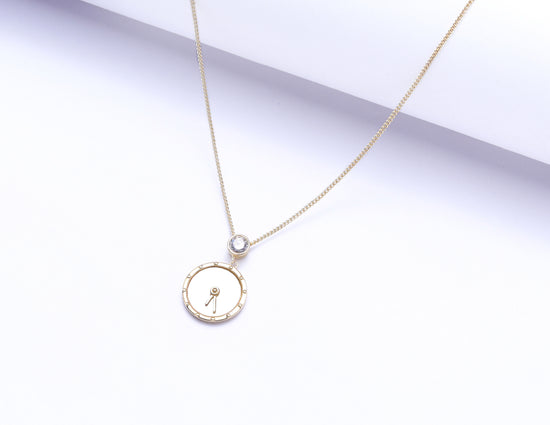 Gold Finish Pendant with Chain
